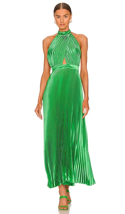 L'idée Renaissance Midi Dress In Green