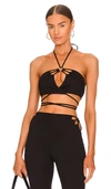 H:ours Olivia Crop Top In Black