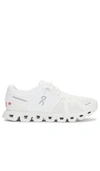 On Low Top Sneakers With Mesh Upper And Rubber Outsole In White