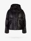 Mm6 Maison Margiela Mm6 By Maison Margiela Cropped High-collar Jacket With Oversized Sleeves In Black