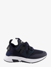 Tom Ford Navy Blue Canvas Sneakers