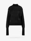 Mm6 Maison Margiela Cut-outs Alpaca-blend Turtleneck In Black