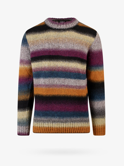 Dondup Horizontal-stripe Alpaca-wool Jumper In Multicolor