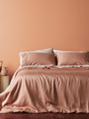 Ettitude Signature Sateen Duvet Cover In Brown