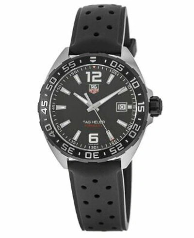 Pre-owned Tag Heuer Formula 1 Quartz Black Dial Black Men's Watch Waz1110.ft8023