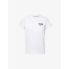 Maison Kitsuné White T-shirt With Logo Handwriting Print In White