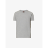 Oscar Jacobson Kyran Crewneck Stretch-cotton T-shirt In Dark Grey