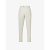 Oscar Jacobson Delon Pleated Relaxed-fit Tapered Woven Trousers In Beige