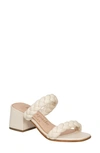 Kate Spade Juniper Braided Dual-band Slide Sandals In Parchment.