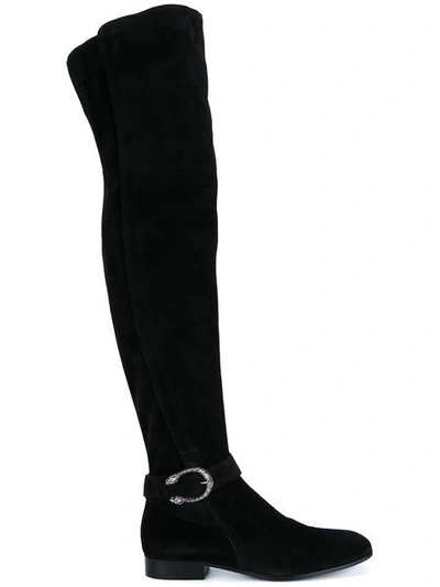 Gucci 'dionysus' Over The Knee Boot (women) In Black