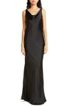 NORMA KAMALI MARIA COWL NECK GOWN