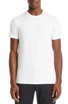 Emporio Armani Textured Knit Sweater In Cream White With Round Neckline