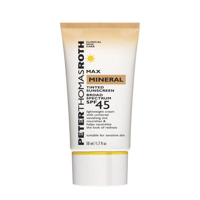 Peter Thomas Roth Max Mineral Tinted Sunscreen Cream Broad Spectrum Spf 45 In White