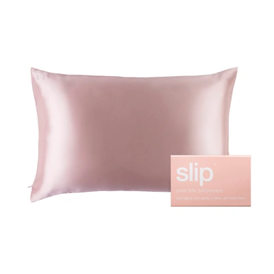 Slip Queen Silk Pillowcase In Pink