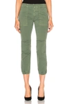 Nili Lotan Military Cropped Stretch Cotton-twill Trousers In Camo