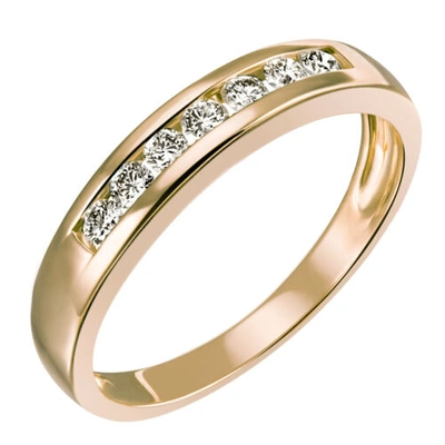 Pre-owned Goldmaid Memoire Ring Trauring 585er Gelbgold 0,25 Ct. 7 Lupenreine Brillanten