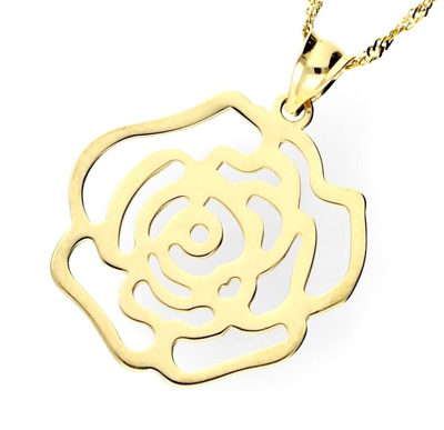 Rodium 14 Karat Gold Anhänger - Anker Design In Gelb- & Weißgold