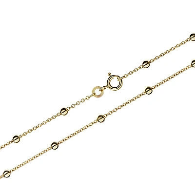 Pre-owned Nklaus 50cm Ankerkette 333 Gelbgold 8k Massiv Halskette Anker Collier Rund 4,30g 9298