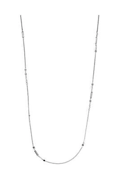 Pre-owned Dkny Damencollier Edelstahl Silber 85,00cm Nj1429040