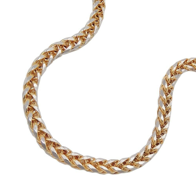 Pre-owned Schmuck-krone 2,4mm Collier Zopfkette Kette Halsschmuck 585 Gold 45cm Unisex, Goldkette