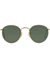 RAY BAN RAY-BAN ROUND FRAME SUNGLASSES - METALLIC,RB344710744091