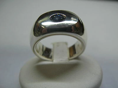 Pre-owned I Gioielli Di Perle Band Ring Men Women Sapphire Oval Cut Natürlichen Prozess Artisan