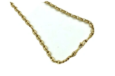 Pre-owned Markenlos Gelbgoldkette In 333/- / 8 Crt. Schiffsanker/brötchenkette 45 Cm Ca. 8,7 Gr.