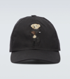 Ralph Lauren Bear-embroidered Cotton Baseball Cap In Polo Black