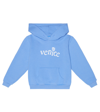 Erl Teen Venice-print Hoodie In Blue 1