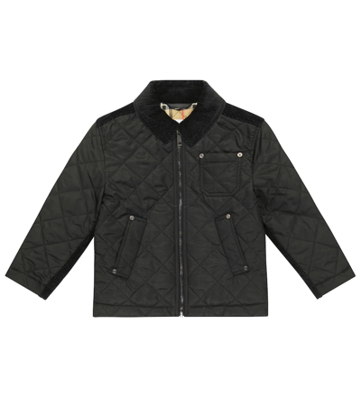 Burberry Boys Black Quilted Jacket