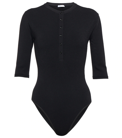 Alaïa Knit Bodysuit In Black