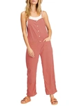 Billabong Juniors' Beach Cruiser Overalls In Terracotta