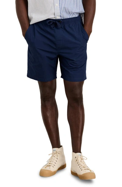 Alex Mill Mercer Straight-leg Cotton-blend Twill Chino Shorts In Blue