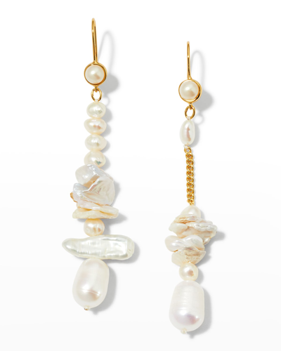 Mignonne Gavigan Shelly Drop Earrings In White Gold