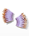 Mignonne Gavigan Micro Madeline Earrings In Purple