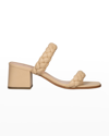 Kate Spade Juniper Braided Dual-band Slide Sandals In Parchment