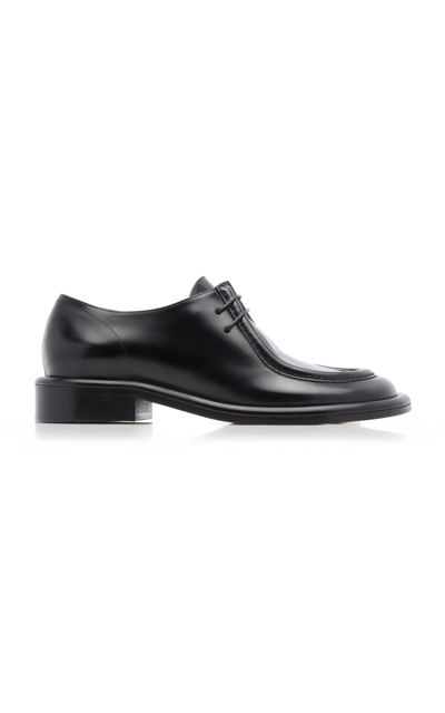 Proenza Schouler Pipe Leather Oxford Loafers In Black ModeSens