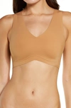 True & Co. True Body Lift V-neck Bralette In Bronzed