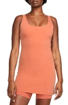 Nike Women's Bliss Luxe Training Dress With Built-in Shorts In Orange
