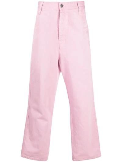 Ami Alexandre Mattiussi Wide-leg Jeans In Pink