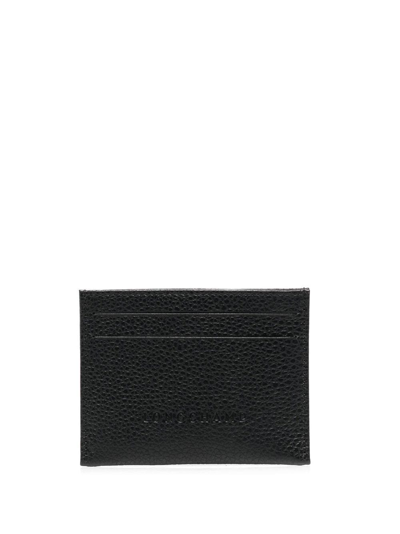 Longchamp Women's Le Foulonné Leather Cardholder In Black