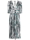 V:pm Atelier Sheer Panelling Sequin Dress In White