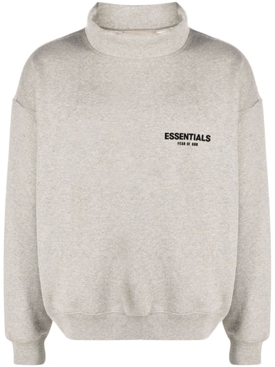 Essentials Funnel-neck Sweatshirt In Grey