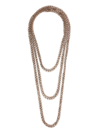 Brunello Cucinelli Monili-chain Twisted Necklace In Brown