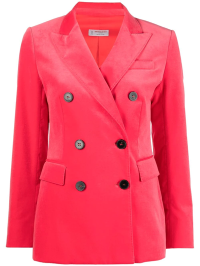 Alberto Biani Peak-lapels Double-breasted Blazer In Pink