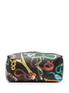 SELETTI SNAKE PRINT WASH BAG