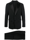 Dsquared2 Black Wool Blend Chicago Tuxedo Suit In Schwarz