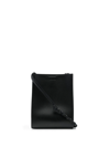 JIL SANDER BRAIDED-STRAP LEATHER SHOULDER BAG