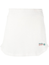 Reina Olga Maria Waffle-knit Mini Skirt In White