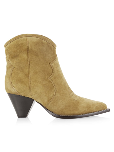 Isabel Marant Darizo Suede Booties In Taupe